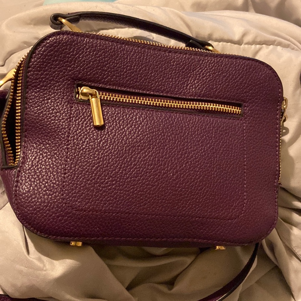 Purple cross body purse